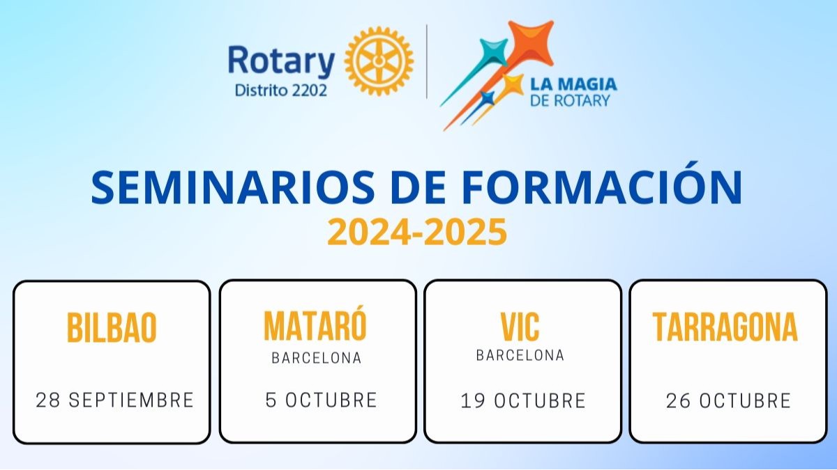 Calendario de Seminarios Presenciales