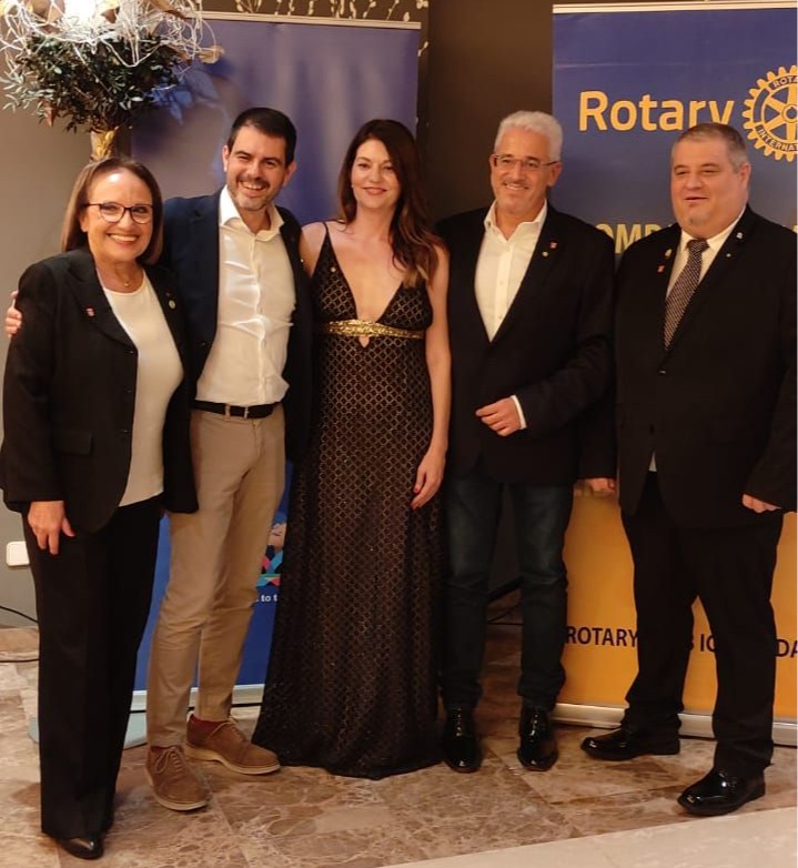 Araceli Riera, (RC Igualada), Marc Castells, Alcalde, MªFernanda C,  Joan Leon, Pte. RC Igualada y Manuel Ruiz, RC Lleida