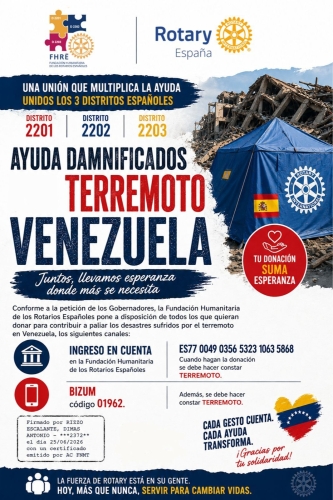 Ayuda damnificados terremoto Venezuela. FHRE