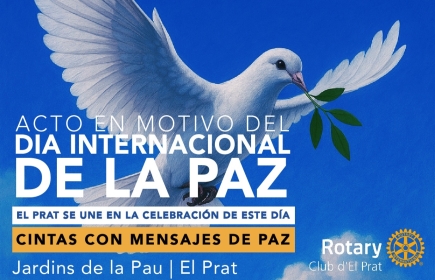 El Rotary Club d’El Prat se ha querido sumar a la conmemoración del Día Internacional de la Paz