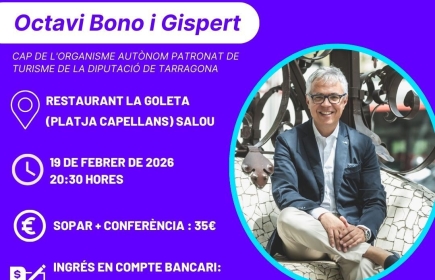 Conferència d'Octavi Bono i Gispert: Reimaginar les destinacions turístiques: del màrqueting a la gestió del lloc"