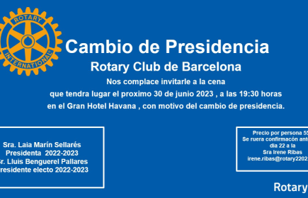 Cambio de Presidencia

Rotary Club de Barcelona