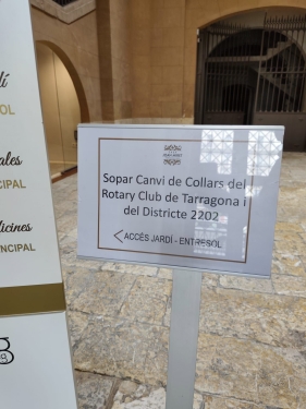 Canvi de collars del Rotary Club de Tarragona i del Districte 2202